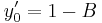 y'_0=1-B