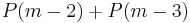 P(m - 2) %2B P(m - 3)