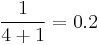 \frac{1}{4%2B1} = 0.2