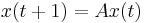 x(t%2B1)=A x(t)