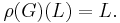 \rho(G)(L) = L.