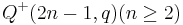  Q^{%2B}(2n-1,q)(n\geq 2)