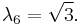 \lambda_6 = \sqrt{3}.