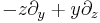  -z \partial_y %2B y \partial_z \,\!