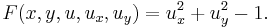 F(x,y,u,u_x,u_y) = u_x^2%2Bu_y^2-1.