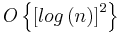 O\left\{\left[log\left(n\right)\right]^2\right\}