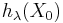 h_\lambda (X_0)