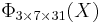 \Phi_{3\times 7\times 31}(X)