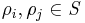 \mathbf{\rho}_{i},\mathbf{\rho}_{j}\in\mathit{S}