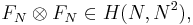 F_N \otimes F_N \in H(N,N^2),