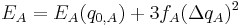 E_A = E_A(q_{0,A}) %2B 3 f_A(\Delta q_A)^2