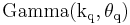 \rm{Gamma}(k_q, \theta_q)