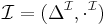 \mathcal{I}=(\Delta^{\mathcal{I}}, \cdot^{\mathcal{I}})