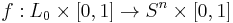 f�: L_0 \times [0,1] \to S^n \times [0,1]