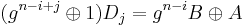 (g^{n-i%2Bj}\oplus1)D_j = g^{n-i}B\oplus A