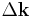 \Delta\mathbf{k}