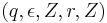 (q,\epsilon,Z,r,Z)