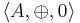 \langle A, \oplus, 0 \rangle