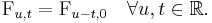  \operatorname{F}_{u, t} = \operatorname{F}_{u - t,0} \quad \forall u,t \in \mathbb{R}.