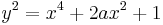 y^2 = x^4 %2B 2ax^2 %2B 1