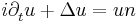 \displaystyle i \partial_t^{} u %2B \Delta u = un