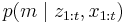 p(m\mid z_{1:t}, x_{1:t})