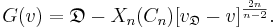 G(v) = \mathfrak{D}-X_n(C_n)[v_{\mathfrak{D}} - v]^{\frac{2n}{n-2}}.