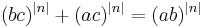 (bc)^{|n|}%2B(ac)^{|n|}=(ab)^{|n|}