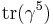 \operatorname{tr}(\gamma^5)