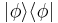  |\phi \rangle \langle \phi| 