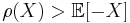 \rho(X) > \mathbb{E}[-X]