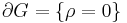 \partial G =\{\rho =0\}