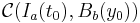 \mathcal{C}(I_{a}(t_0),B_b(y_0))