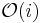 \mathcal O (i)