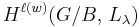 H^{ \ell(w) }( G/B, \, L_\lambda )