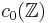 c_0(\mathbb{Z})