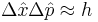 \Delta \hat{x}\Delta \hat{p} \approx h 