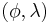 \ (\phi, \lambda)