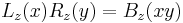 L_z(x)R_z(y) = B_z(xy)