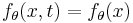 f_\theta(x,t) = f_\theta(x)