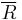 \overline{R}\,