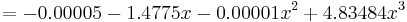 \ =-0.00005-1.4775x-0.00001x^2%2B4.83484x^3