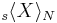 {}_s\langle X \rangle_N