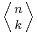 \textstyle\left\langle{n\atop k}\right\rangle