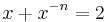 x%2Bx^{-n}=2