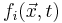 f_i(\vec{x},t)