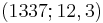 (1337; 12, 3)