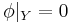 \phi|_{Y}=0