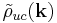 \tilde{\rho}_{uc}(\mathbf{k})