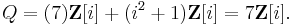 Q = (7)\mathbf Z[i] %2B (i^2 %2B 1)\mathbf Z[i] = 7\mathbf Z[i].